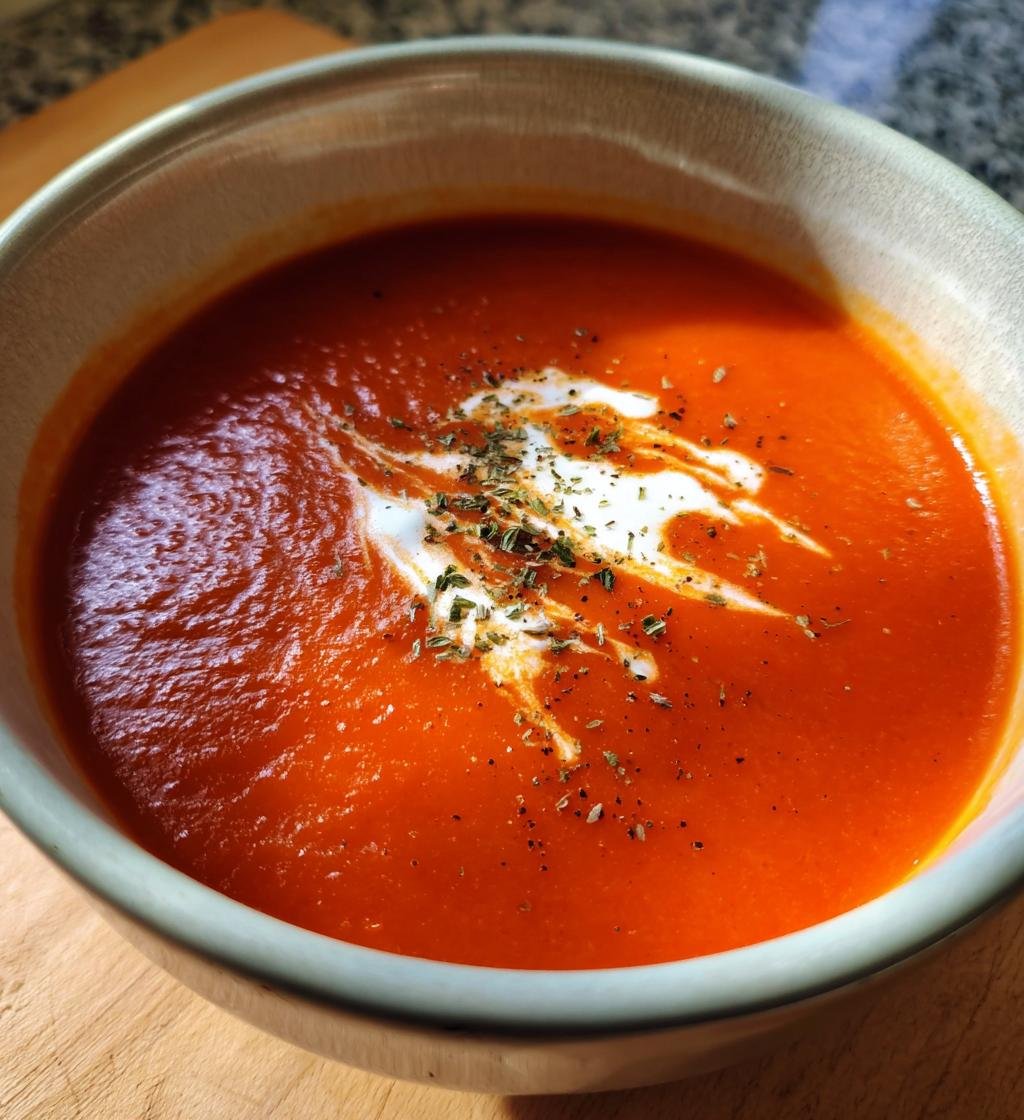 Tomatsoppa med grädde hemgjord – Enkel och krämig smakupplevelse - steg för steg