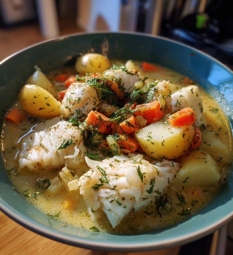 fisksoppa med potatis