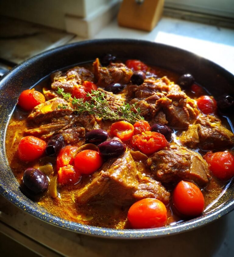 lammgryta med oliver och tomat