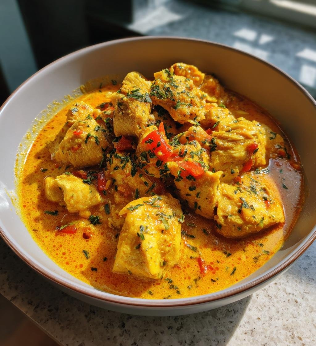 Kycklinggryta med mango chutney - Enkel och God maträtt