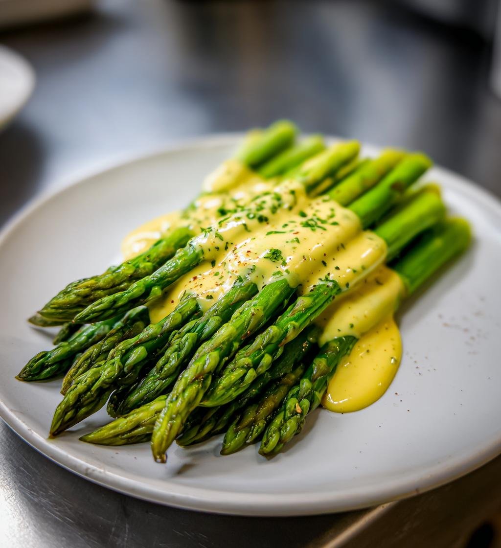 Sparris med hollandaisesås recept - Enkel och krämig middag - steg för steg