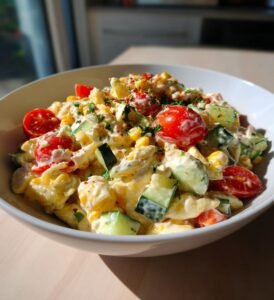 krämig pastasallad recept enkel sommar