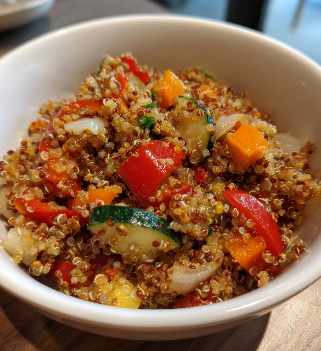 Quinoasallad med grönsaker recept – En God och Nyttig Rätt - steg för steg