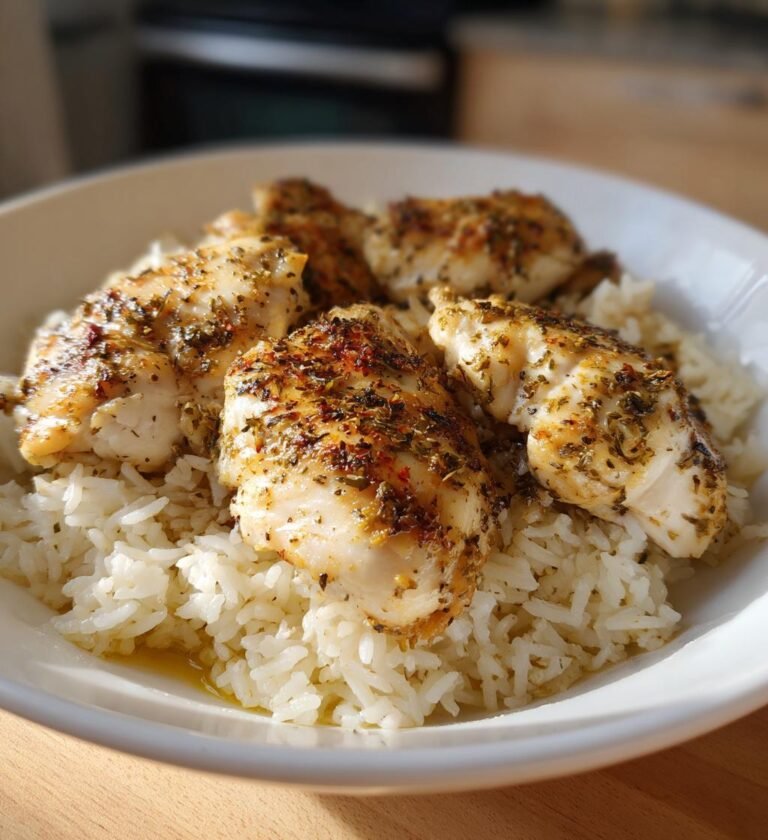 kyckling i ugn med ris