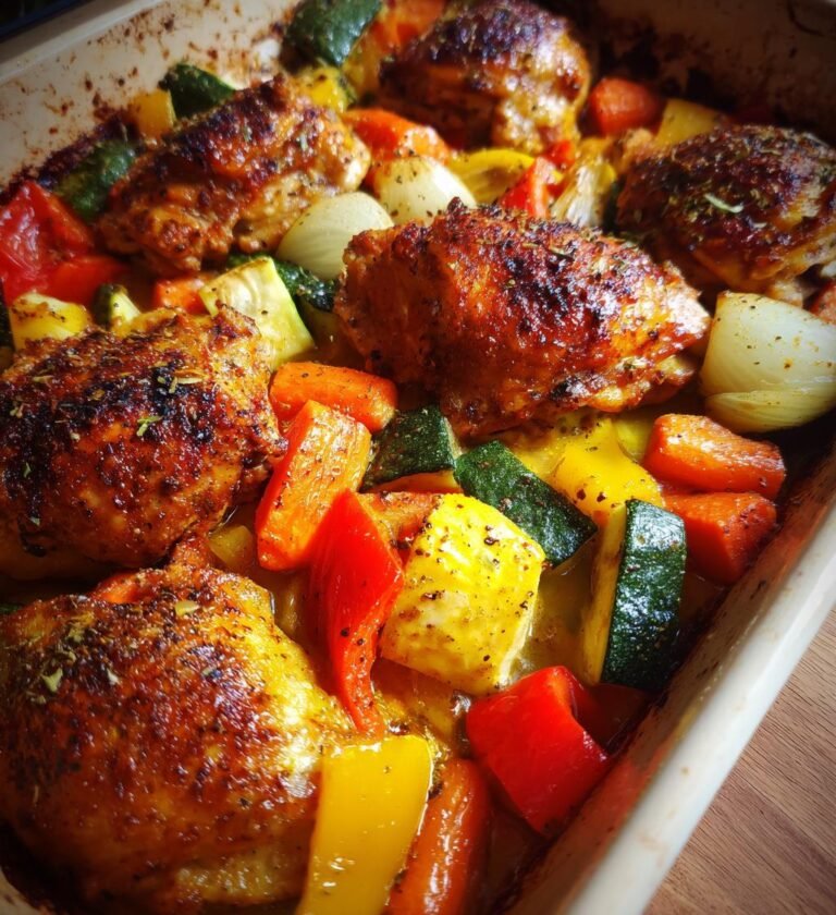kyckling med grönsaker i ugn
