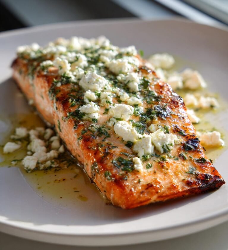 lax i ugn med fetaost