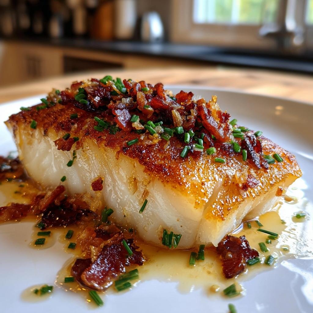 torsk med bacon och gräslök