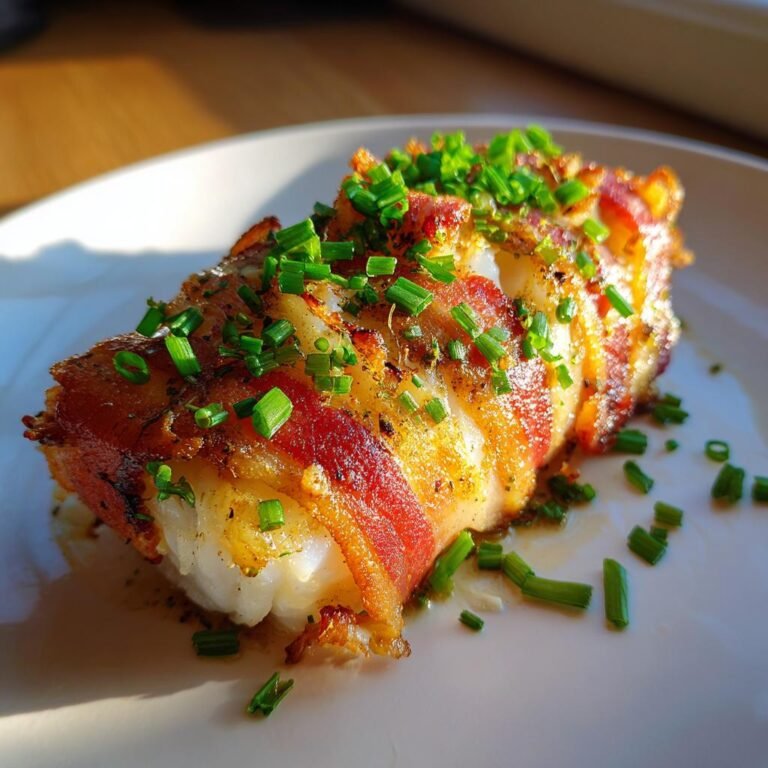 torskrygg med bacon och gräslök