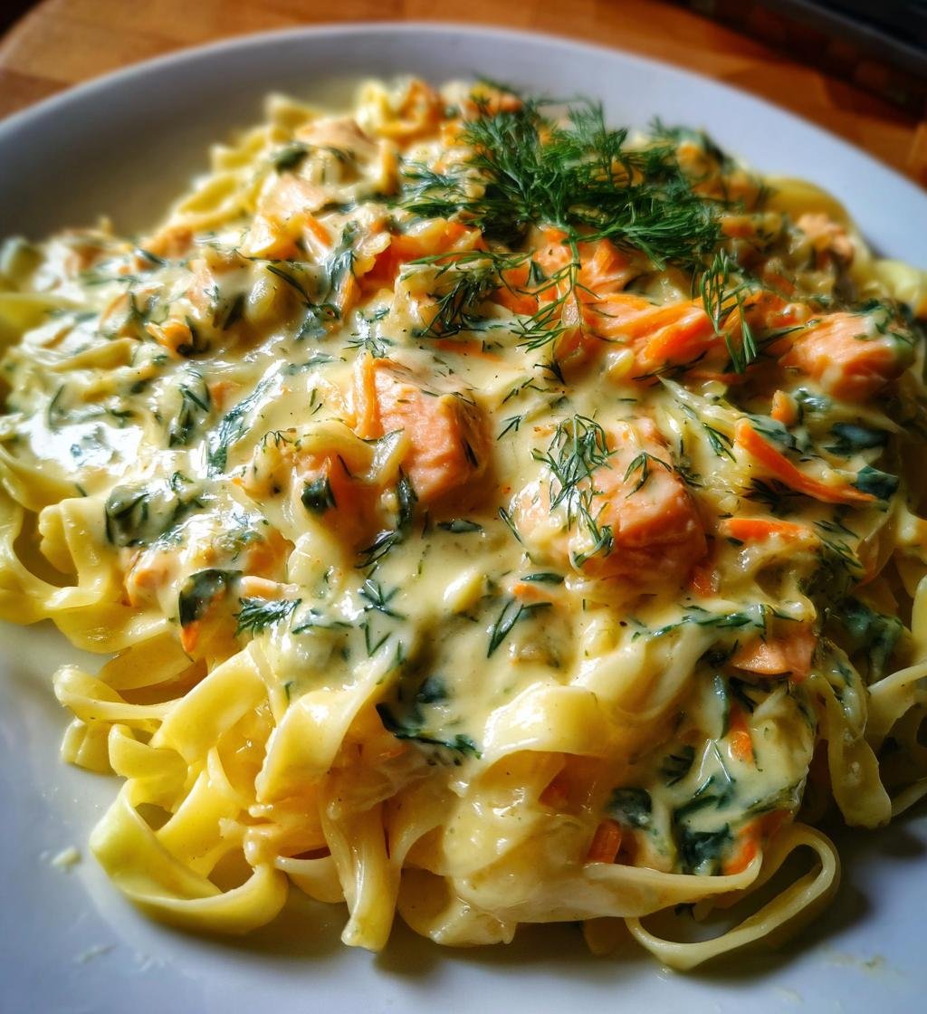 Pasta med lax och dillsås recept – Enkel och god middag