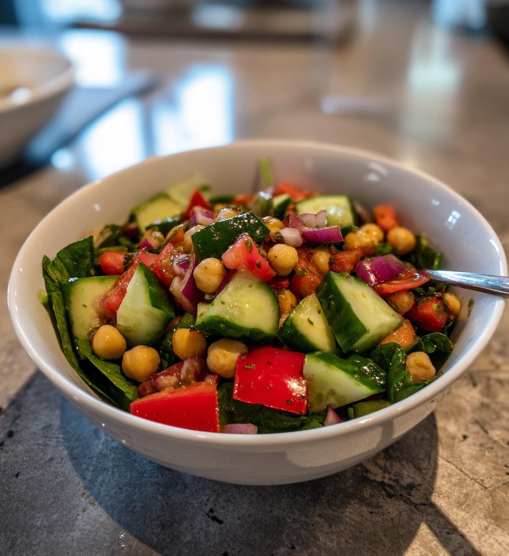 Medelhavssallad med kikärtor recept - Enkel och God för varje tillfälle