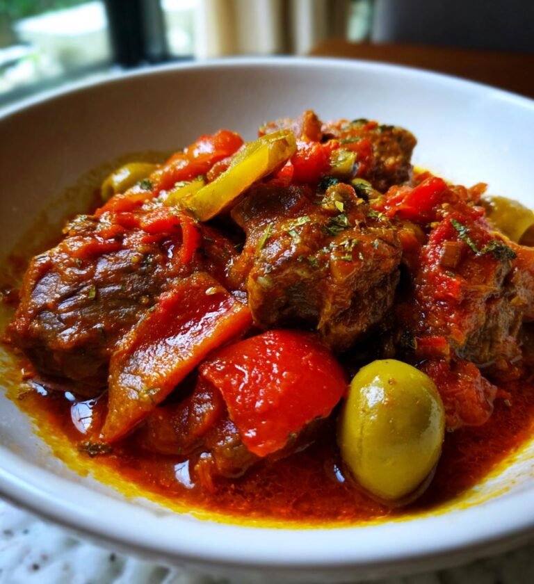 lammgryta med oliver och tomat