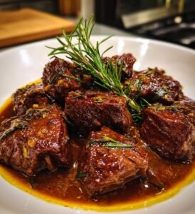 biff med rödvinssås och rosmarin