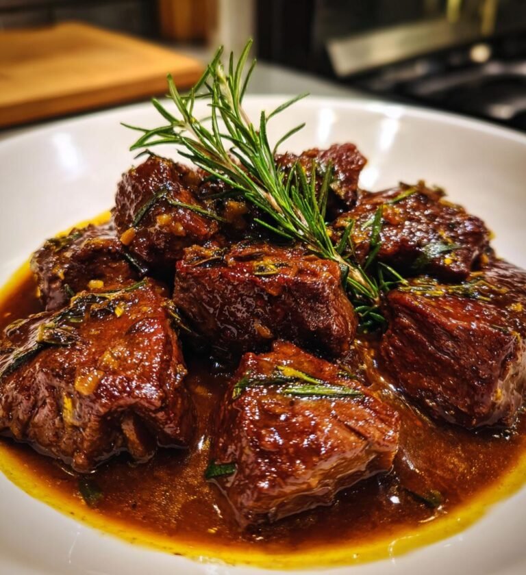 biff med rödvinssås och rosmarin