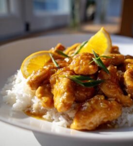 kyckling med apelsin och ingefära recept