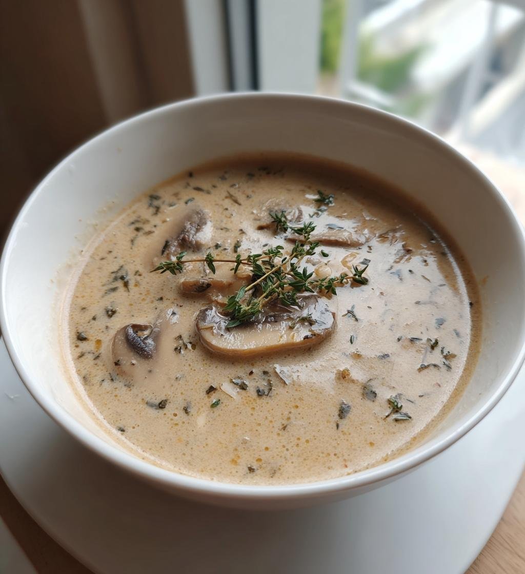 Champinjonsoppa Recept Krämig Enkel – Perfekt för Snabba Middagar