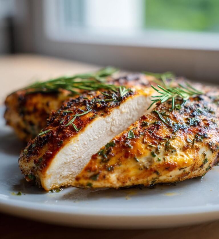 kycklingfile med örter och citron i ugn