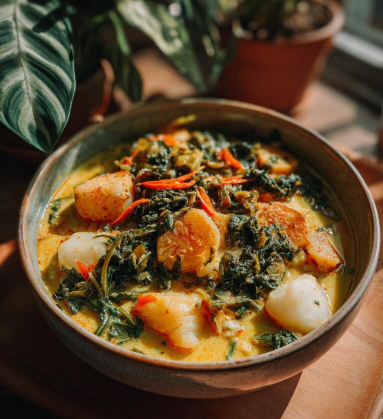 fiskgryta med kokosmjölk och ingefära