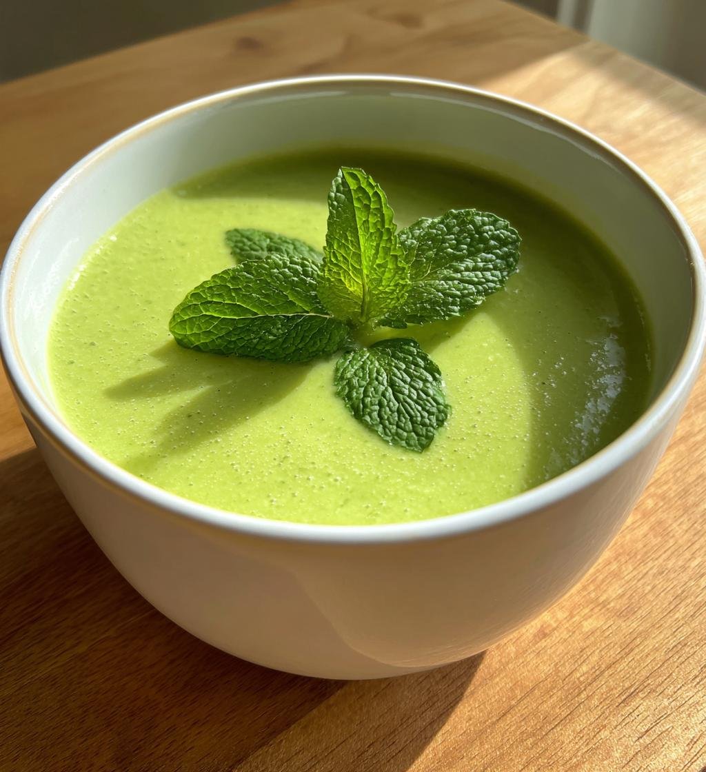 Grönärtsoppa med mynta recept - Enkel och krämig njutning - steg för steg