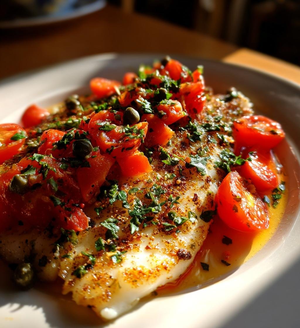 Torskfile med tomat och kapris – Enkel & God middag - steg för steg