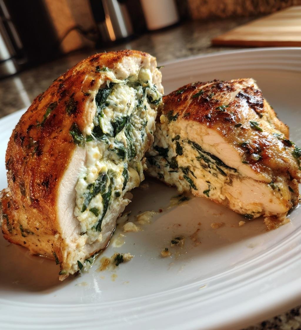 Kycklingfile med spenat och ricotta – Enkel och krämig middag