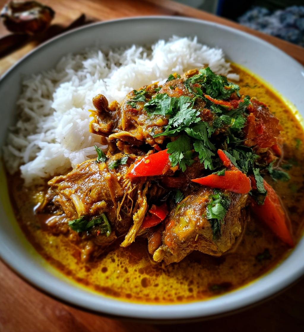 Kyckling Massaman Curry Recept – Enkel och Krämig Maträtt - steg för steg