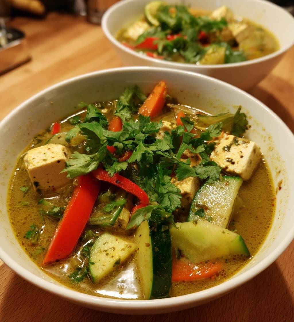 Thai soppa recept vegetarisk enkel - Perfekt och god hälsosam middag - steg för steg