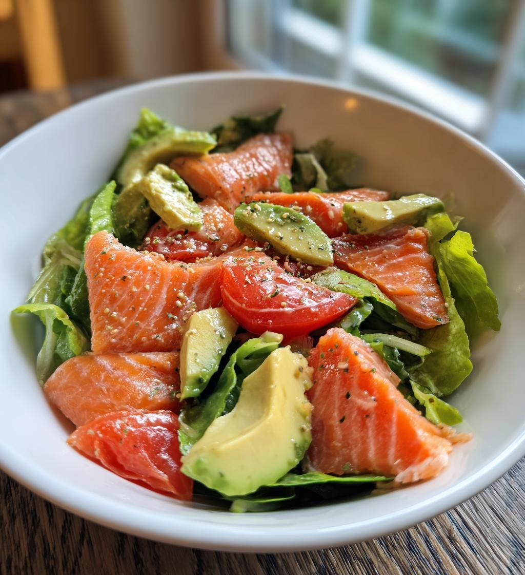 Sallad med lax och avokado recept – Enkel och nyttig måltid - steg för steg