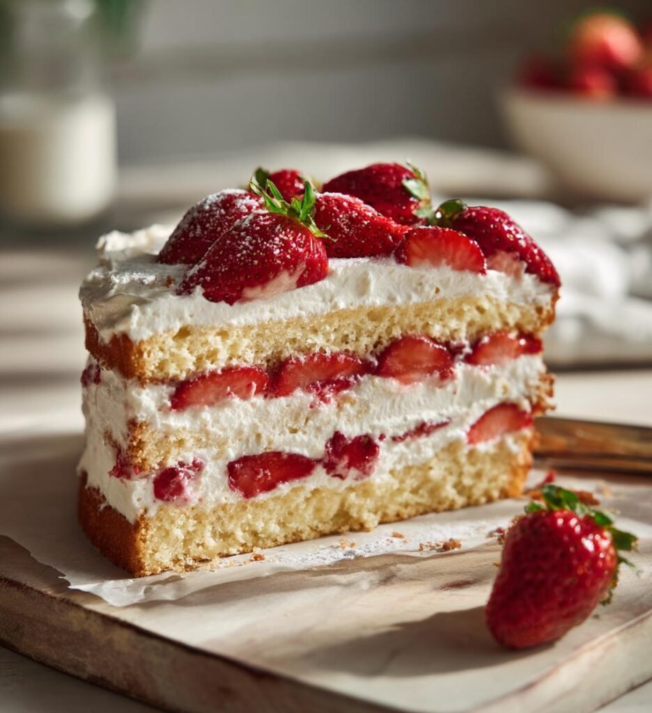 midsommartårta med jordgubbar recept