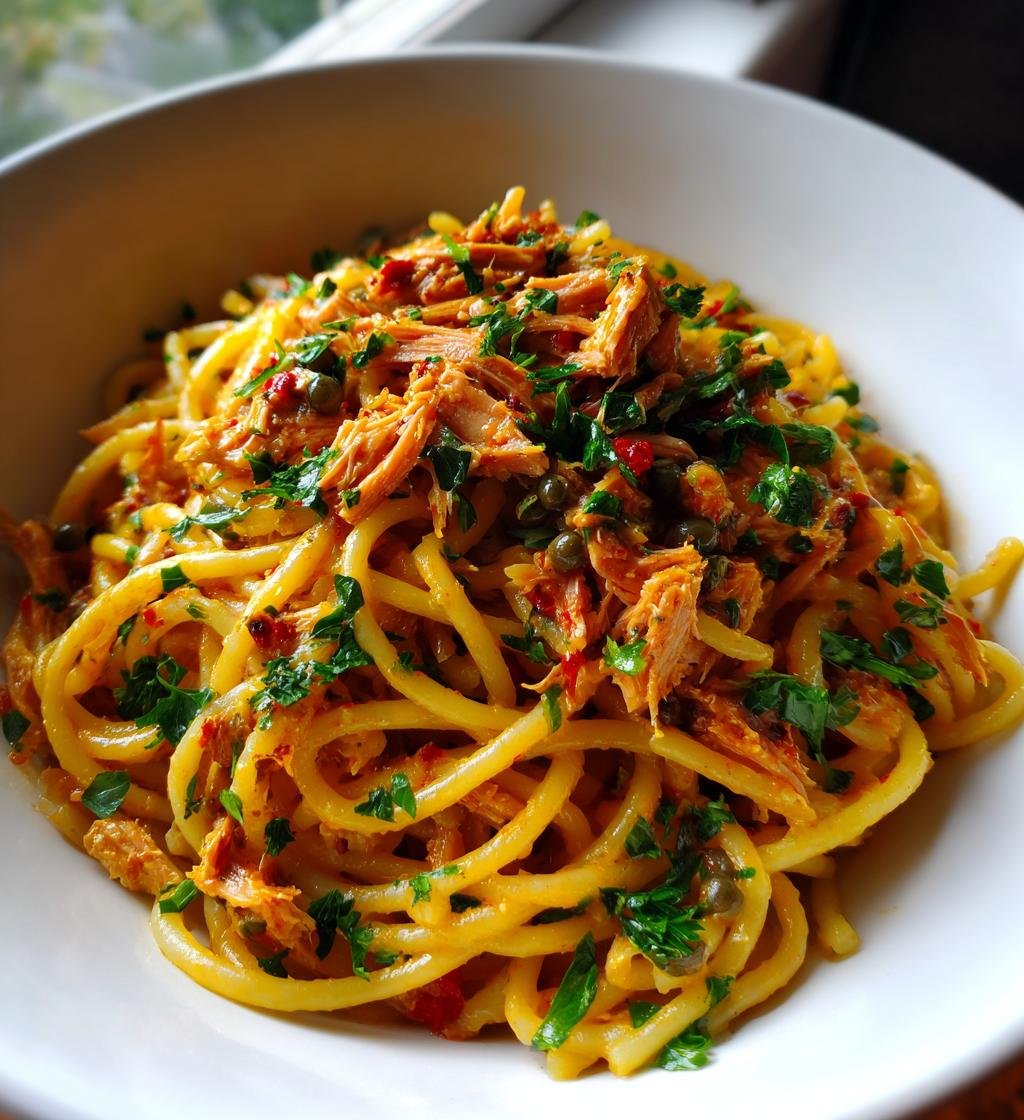 Pasta med tonfisk och kapris recept - Enkel och God Måltid