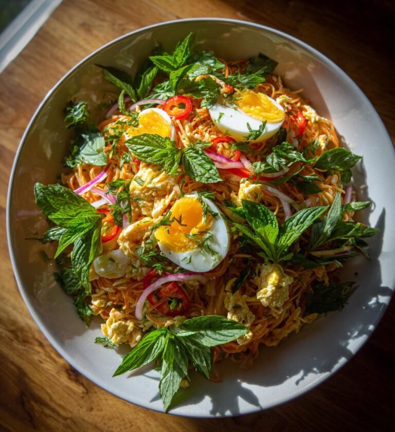 vietnamesisk sallad med nudlar