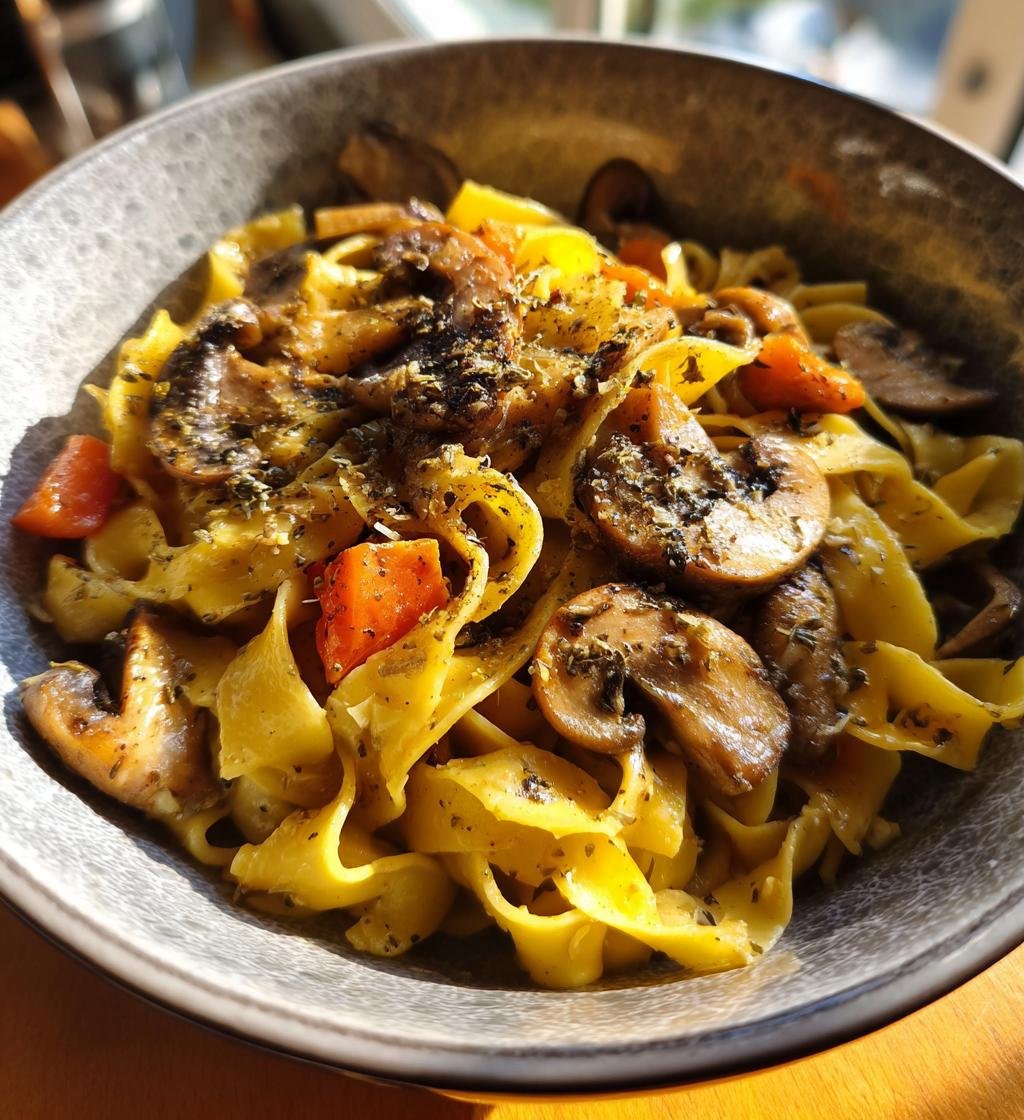 Tagliatelle med svamp och tryffel – Enkel och krämig middag - steg för steg