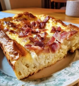 ugnspannkaka med bacon recept