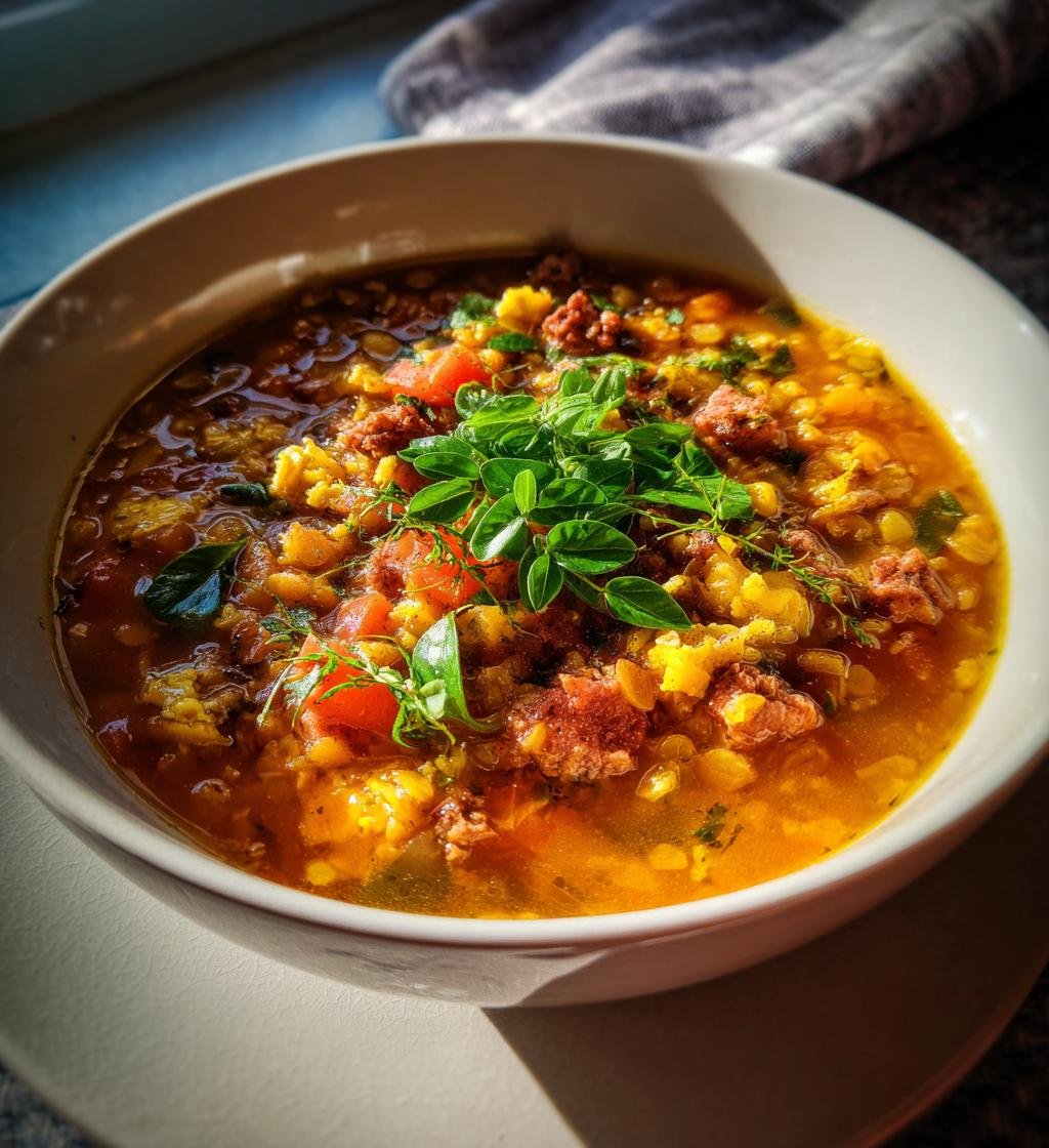 Soppa med linser och korv recept – Enkel och God Vintervärme