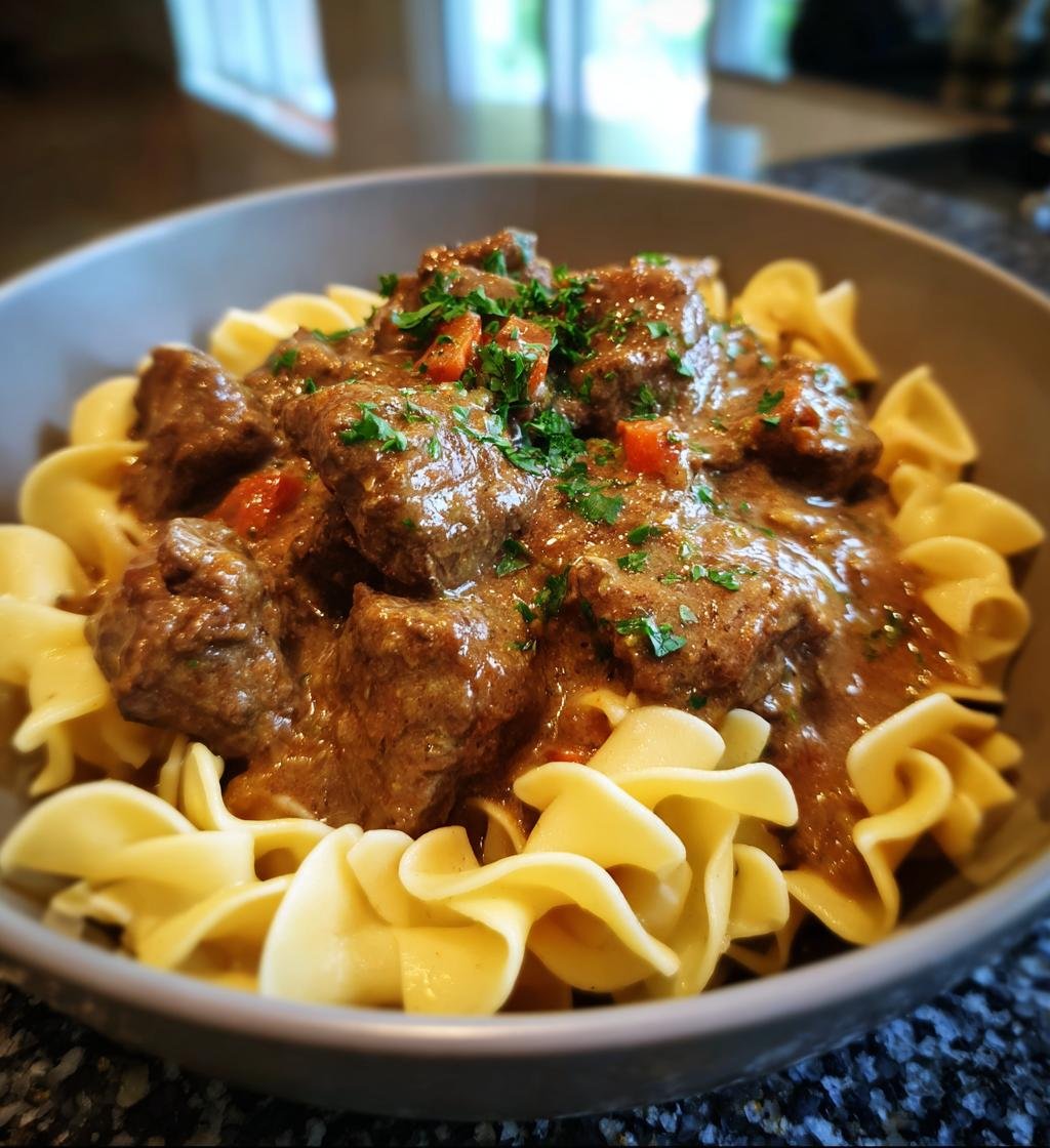 Biff stroganoff recept enkel hemgjord – Snabb och krämig middag - steg för steg