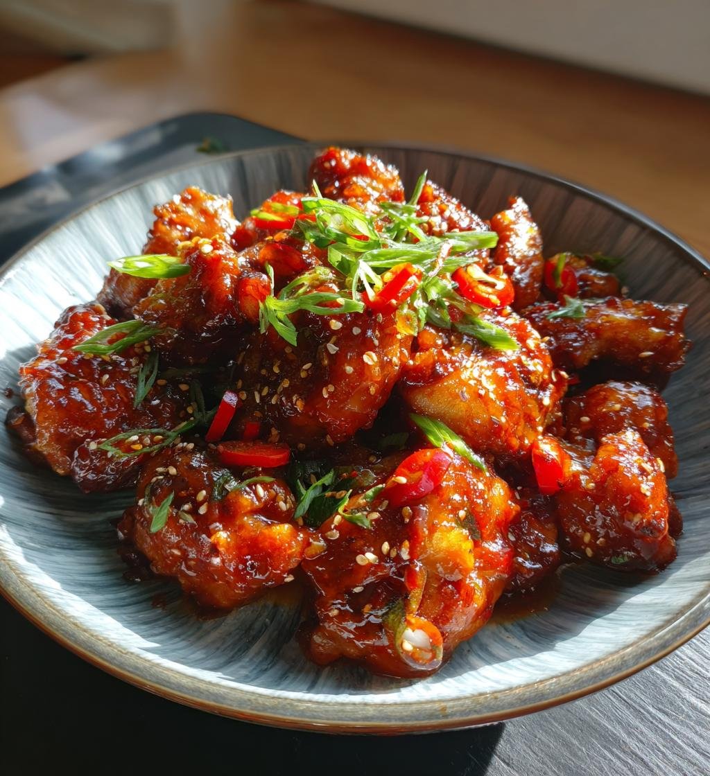 Koreansk kyckling recept sötsur sås – Enkel och God middag - steg för steg