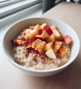 overnight oats med äpple och kanel