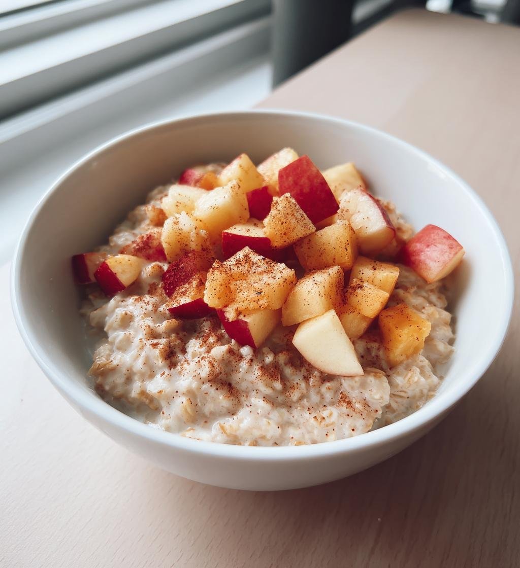 Overnight oats med äpple och kanel – Enkel och krämig frukost - steg för steg