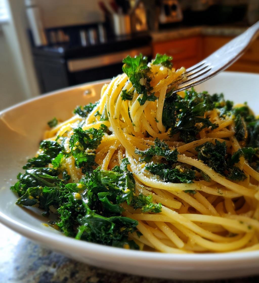 Pasta med grönkål och vitlök recept – Enkel och God middag