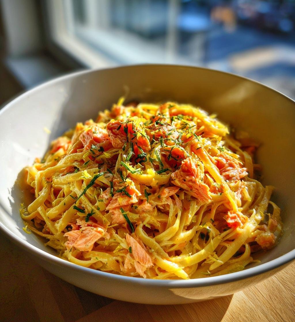 Pasta med lax och citron recept – Enkel och god middag