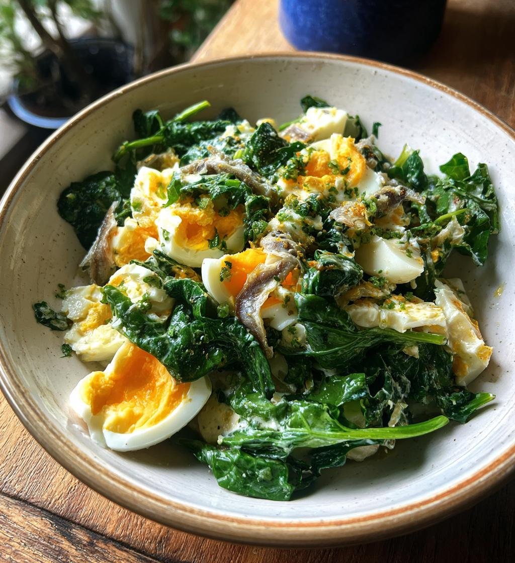 Sallad med ägg och ansjovis recept – Enkel och God måltid - steg för steg