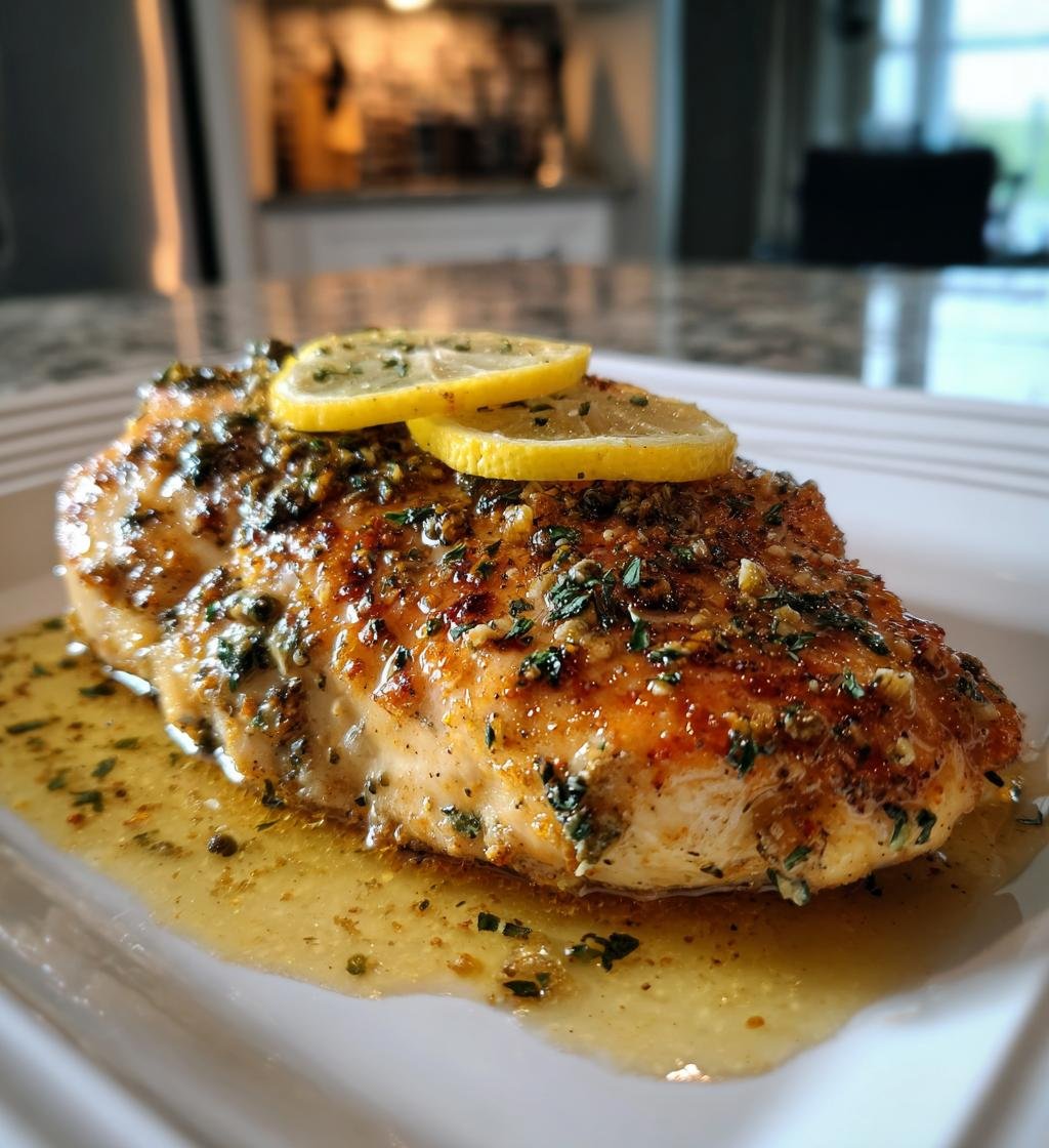 Kycklingfilé med citronsmör och kapris – Enkel och God
