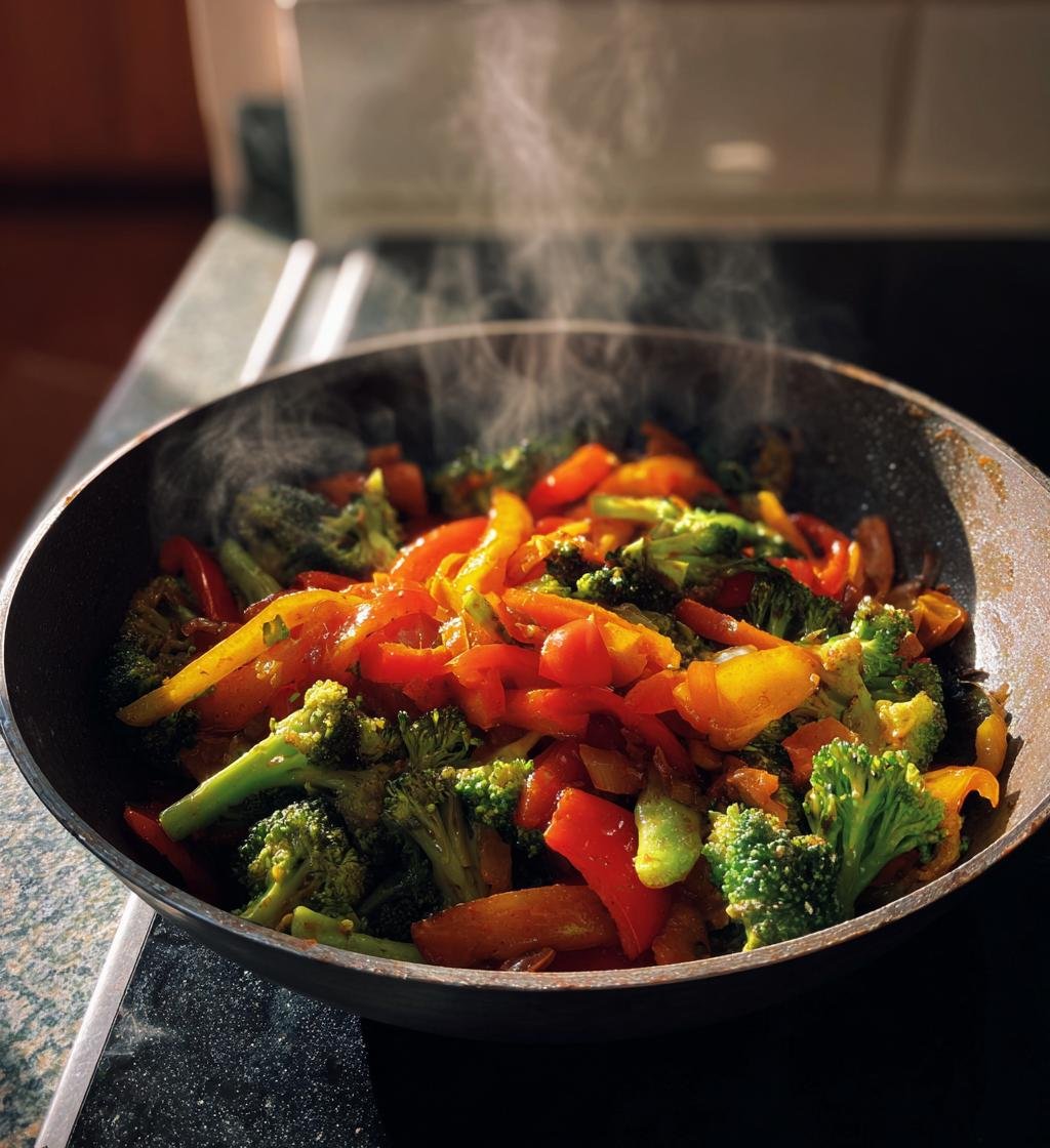 Vegetarisk Wok Recept Enkel Snabb – Perfekt för Middagen - steg för steg