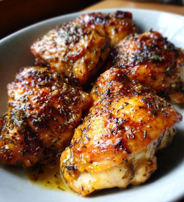 kycklinglår med honung och senap i ugn