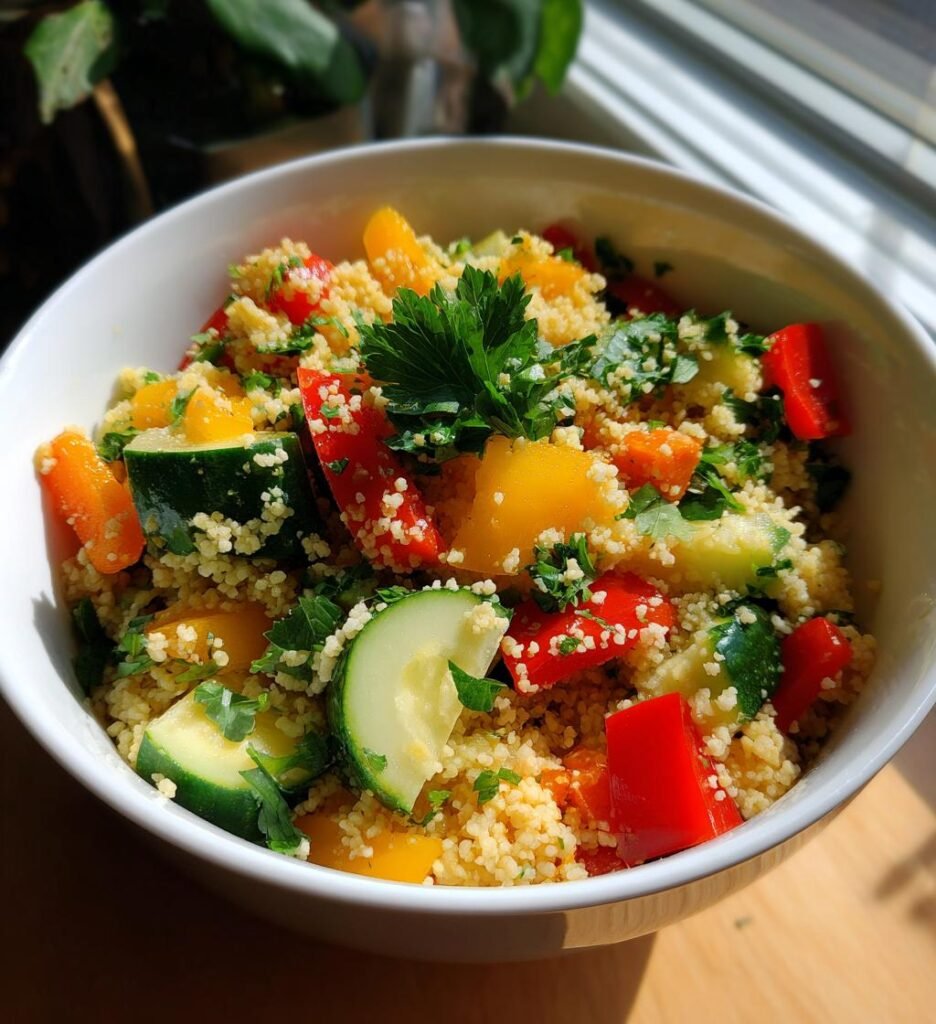 couscous sallad med grönsaker recept