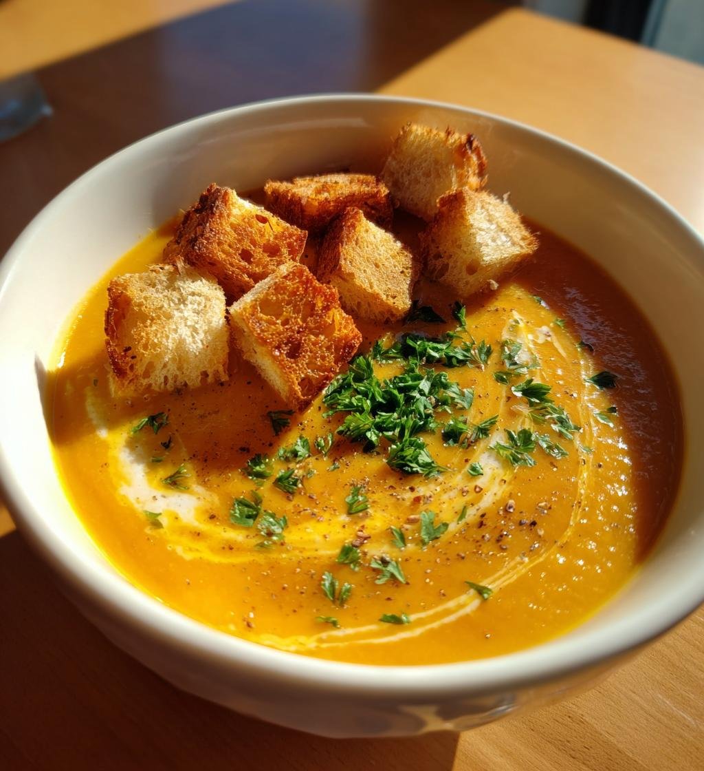 Soppa med butternutpumpa recept – Krämig och nyttig favorit - steg för steg