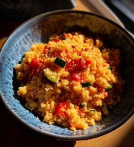 sallad med couscous och grönsaker