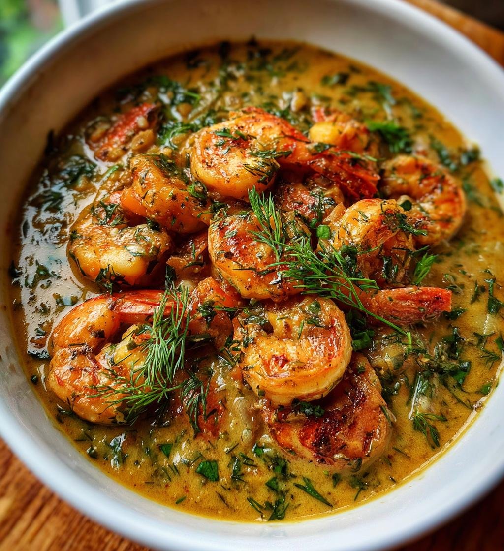 Räkgryta med grädde och dill – Enkel och krämig festmåltid - steg för steg