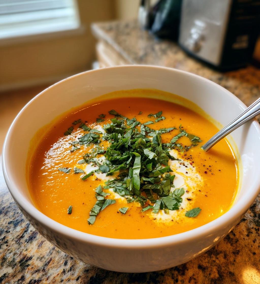 Morotssoppa recept krämig ingefära – Enkel och nyttig måltid - steg för steg