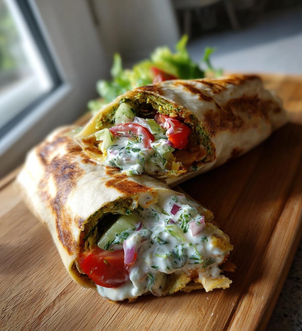 Wrap med falafel och tzatziki recept – Enkel och God måltid