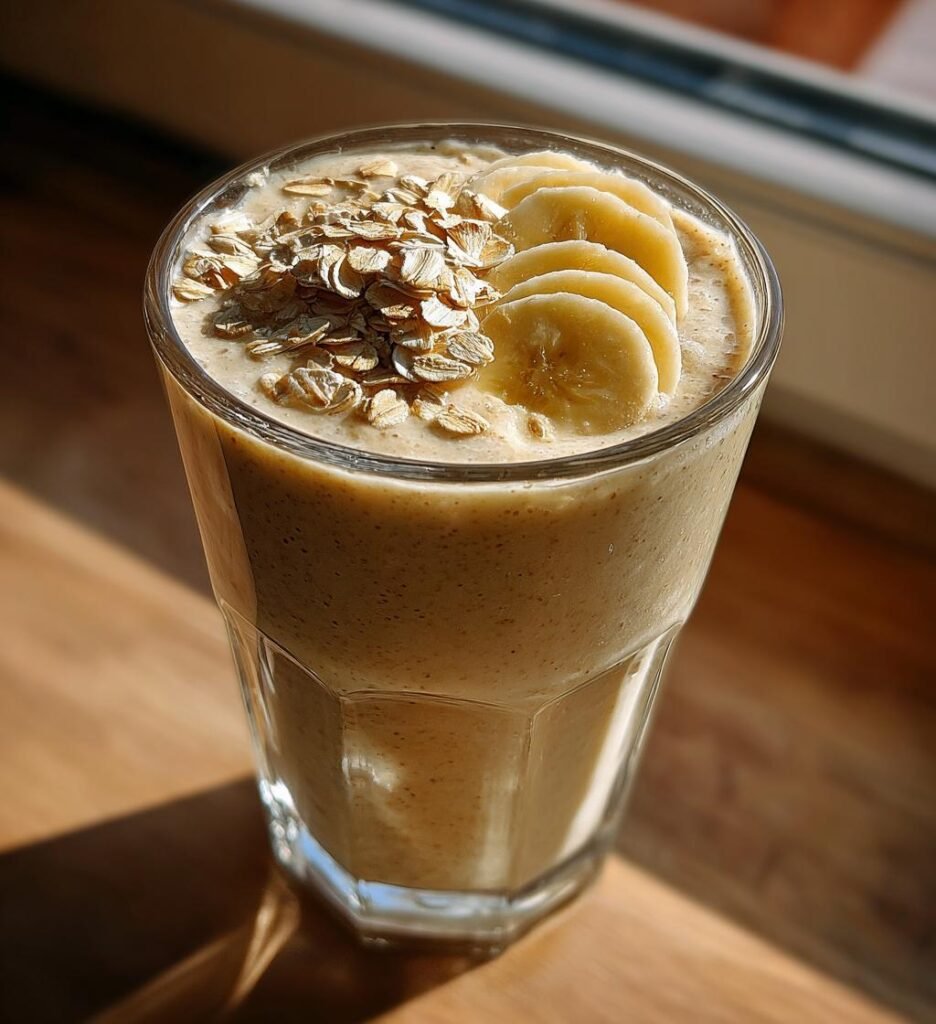 frukostsmoothie med banan och havre